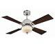 Westinghouse Athena remote control Ceiling Led Light Air Cooler Fan Nickel