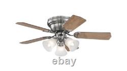 Westinghouse Contempra Trio 36 Nickel Ceiling Fan with Light Kit