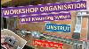 Workshop Organization Wall Mounting System Channel Strut Ideas Shelves Sockets And More