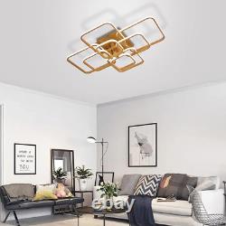 XEMQENER Modern LED Ceiling Light with 8 Squares, 152W Flush Mount Pendant Light